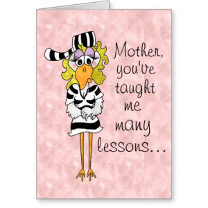 Mothers Day greeting card: Jailbird