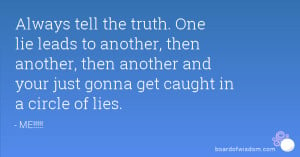 Caught in a Lie Quotes