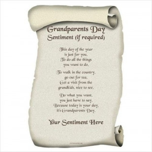 Roll Of Paper Bring The Grandparents Day Poems Pictures.