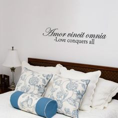 Love Conquers Quote Wall Decal