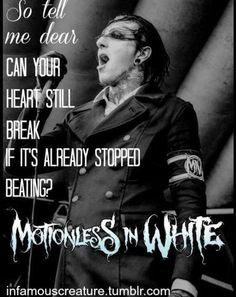 Ghost In The Mirror- Motionless In White More