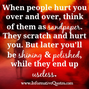 If someone hurts you over and over, it’s time to cut the ties with ...