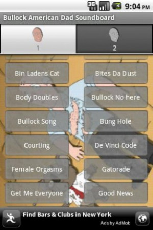 View bigger - Bullock AmericanDad Soundboard for Android screenshot