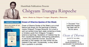 ... Up Your Inbox: Chogyam Trungpa Free, Weekly 