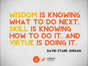 ... the virtue of learning from experience. #Quotes #Laureate #Inspiration
