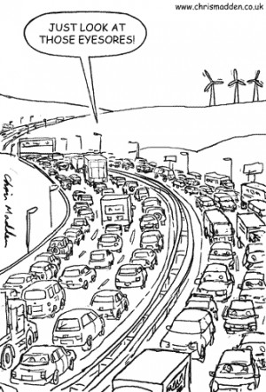 thought about this cartoon, by Chris Madden, when sitting in traffic ...
