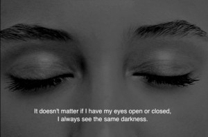 depression sad eyes dark darkness open closed