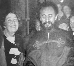 Sylvia Pankhurst with Haile Selassie. After Pankhurst led a fierce ...