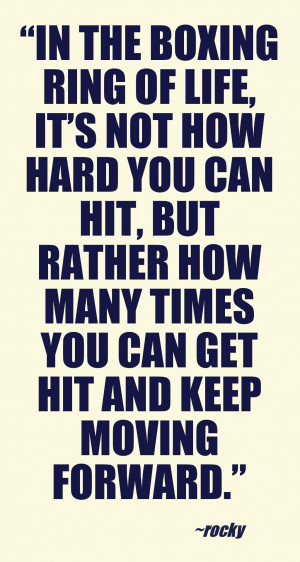 The boxing ring of life #quotes #allanapratt