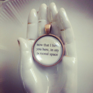 personal space role models quote necklace