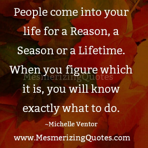 from our lessons in life. We also learn from the people in our lives ...