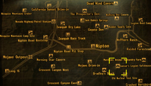 Fallout New Vegas Map Locations