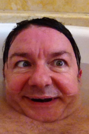 Ricky Gervais In His Bath