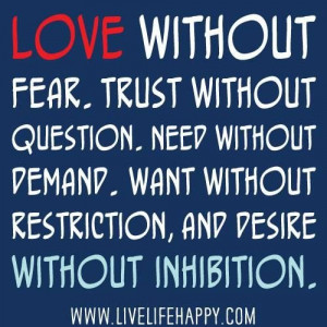 Love without fear quotes