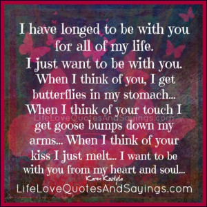 When I Think Of You... | Love Quotes And SayingsLove Quotes And