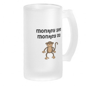 Monkey See, Monkey Do Coffee Mugs