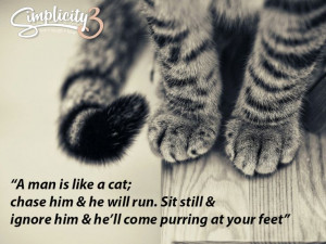 Men are like cats... #love #quote