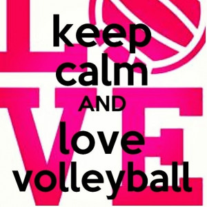Keep calm and love volleyball