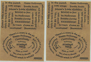 sheets-Scrapbook-Words-Quotes-Stickers-HALLOWEEN-Boo-EEK-Candy-Trick ...