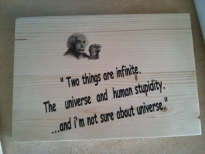 Handmade - Albert Einstein Quotes - Brainy Quote- Quotes - Wood Art ...