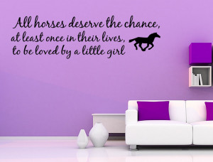 Details about Love Horse Girls Western Vinyl Wall quote Decal home ...