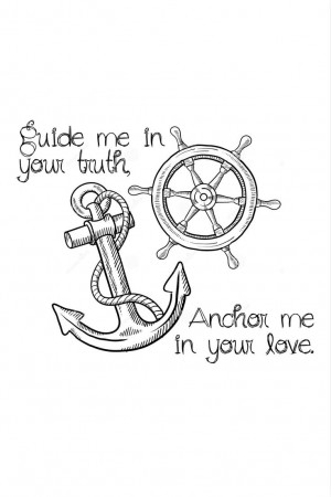 ... Quotes Tiny tattoo anchor tattoo ship wheel tattoo christian/spiritual