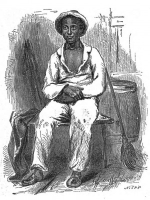 An illustration from the memoir Twelve Years A Slave shows Solomon ...