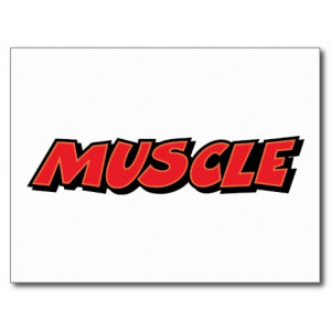 Muscle ~ Car Fitness Trainer Weight Lifter Postcard