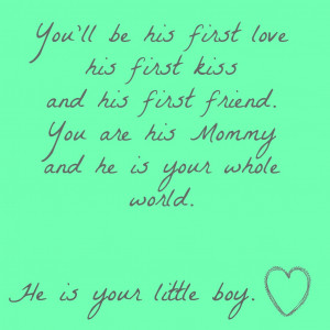 so, make him the very best little boy you can. He’s depending on you ...