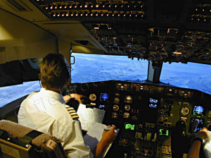 Delta Boeing 767 Cockpit