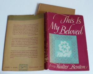 Vintage Book This is my Beloved by Walter Benton Poetry Verse 1949 ...