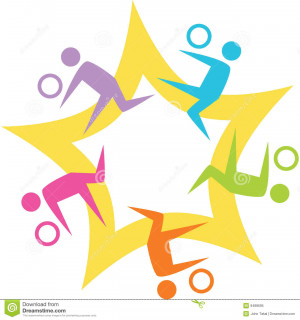 More similar stock images of ` Teamwork Volleyball Starburst `