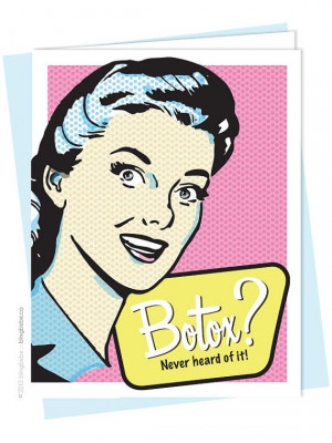 Funny Sarcastic Birthday Card Botox by blingBebe on Etsy, $3.50