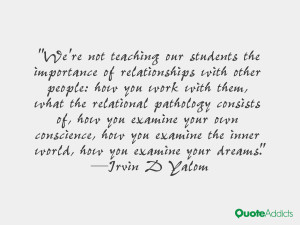 We're not teaching our students the importance of relationships with ...