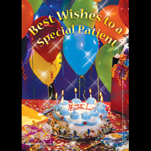 Best Wishes Birthday Cake Postcard - DAP102
