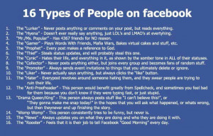 Types of People on Facebook