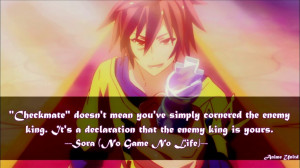 Sora No Game No Life Quotes