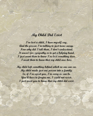 Sympathy Quotes For Loss Of A Child Child memorial poem digital