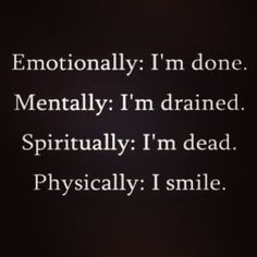 Emotionally Drained