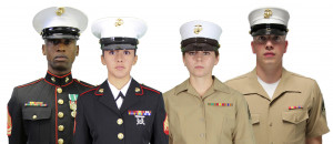 ... same dress covers as male Marines because I think they look better