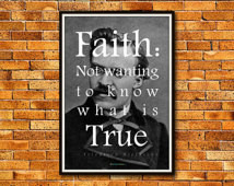 Faith — Friedrich Nietzsche Quote | 13 x 19 in. Borderless ...