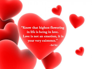 Quotes by Sri Sri Ravi Shankar on Love