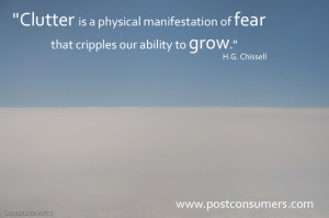 Our Favorite Clutter Quotes: Fear and Growth