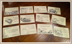 Thanksgiving place cards and more!