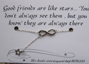 Infinity and Dainty Tiny Star Charm Necklace and Quote Inspirational ...