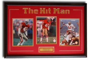 Ronnie Lott quot The Hit Man quot singed 8x10 picture framed