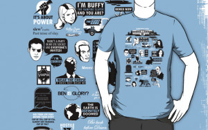 If You Threw The Whole Buffyverse on One Shirt...