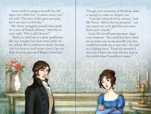 Elizabeth refuses Darcy. From Pride and Prejudice (Usborne Young ...