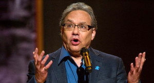 Lewis Black performs at the Beacon Theatre in New York.