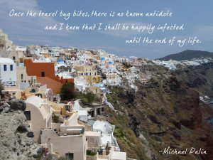 Oia - Santorini, Greece // Quote: Michael Palin // Photo: Lauren